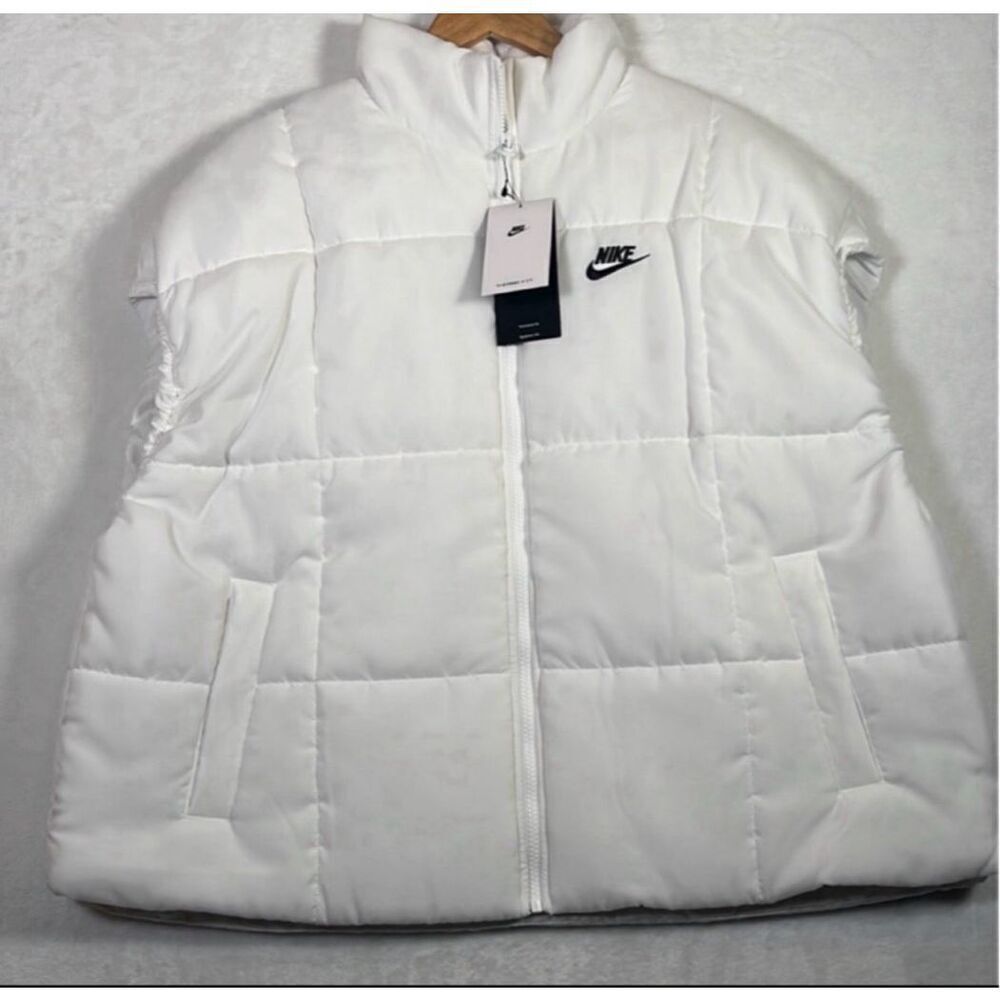 Nike Sportswear‎ Classic Puffer Therma-FIT Loose Vest White FB7679-100 Women's L